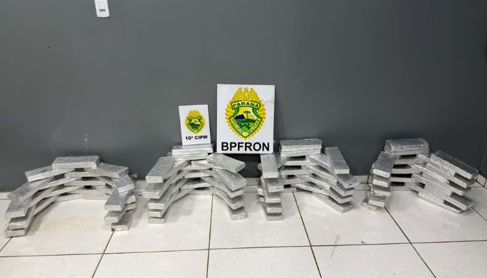 Laranjeiras – PMPR apreendo mais de 100kg de drogas e quatro pessoas são presas